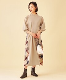 CB CRESTBRIDGE | モクロディサイドチェック切り替えワンピース(ワンピース)