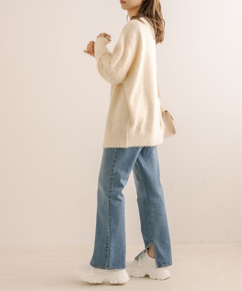 OLIVE des OLIVE（オリーブデオリーブ）の「【WEB限定カラーあり】コスパ最強！ふわふわシャギーカーディガン（カーディガン/ボレロ・レディース・ライトグレー/オフホワイト/ブルー/アイボリー/ラベンダー/グレイッシュベージュ・FREE）」の18枚目の写真