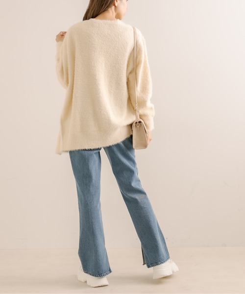 OLIVE des OLIVE（オリーブデオリーブ）の「【WEB限定カラーあり】コスパ最強！ふわふわシャギーカーディガン（カーディガン/ボレロ・レディース・ライトグレー/オフホワイト/ブルー/アイボリー/ラベンダー/グレイッシュベージュ・FREE）」の19枚目の写真