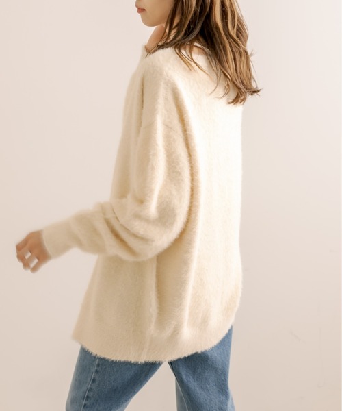 OLIVE des OLIVE（オリーブデオリーブ）の「【WEB限定カラーあり】コスパ最強！ふわふわシャギーカーディガン（カーディガン/ボレロ・レディース・ライトグレー/オフホワイト/ブルー/アイボリー/ラベンダー/グレイッシュベージュ・FREE）」の21枚目の写真