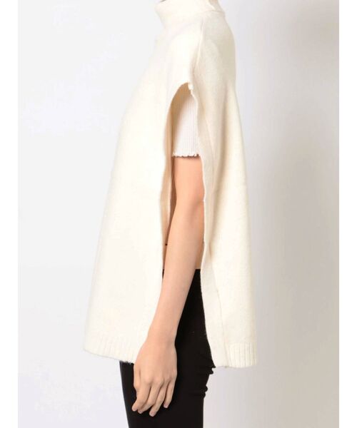 MURUA（ムルーア）の「ハイネックニットベスト（ニット/セーター・レディース・ブラック/アイボリー・FREE）」の5枚目の写真