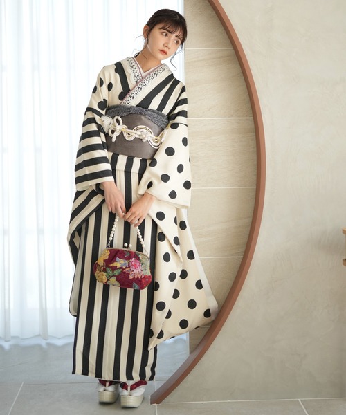 振袖2点セット　着物＋袋帯