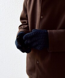 SHIPS any: 【タッチスクリーン対応】ケーブル ニット グローブ 22FW