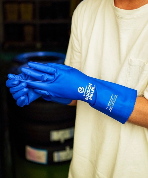 GORDON MILLER（ゴードンミラー）の「GORDON MILLER（ゴードンミラー）ソフトビニルグローブ（掃除グッズ・メンズ・ブルー・M/L）」の13枚目の写真