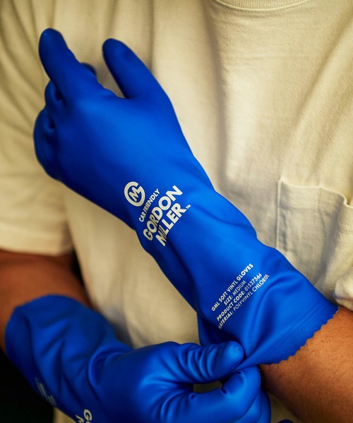 GORDON MILLER（ゴードンミラー）の「GORDON MILLER（ゴードンミラー）ソフトビニルグローブ（掃除グッズ・メンズ・ブルー・M/L）」の11枚目の写真