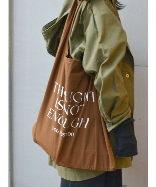 Ungrid(アングリッド)の「カラーロゴエコBAG(エコバッグ/サブバッグ・レディース・ピンク/ブラウン/オフホワイト/ブルー・FREE)」の16枚目の写真