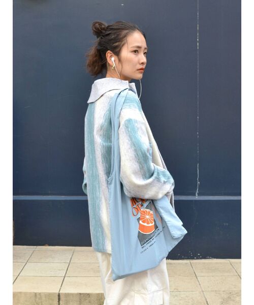 Ungrid(アングリッド)の「カラーロゴエコBAG(エコバッグ/サブバッグ・レディース・ピンク/ブラウン/オフホワイト/ブルー・FREE)」の18枚目の写真