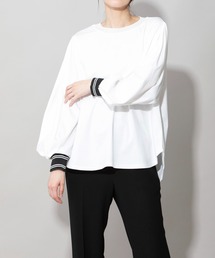 Munich | コットンダブルジャージタックスリーブプルオーバー(Tシャツ/カットソー)