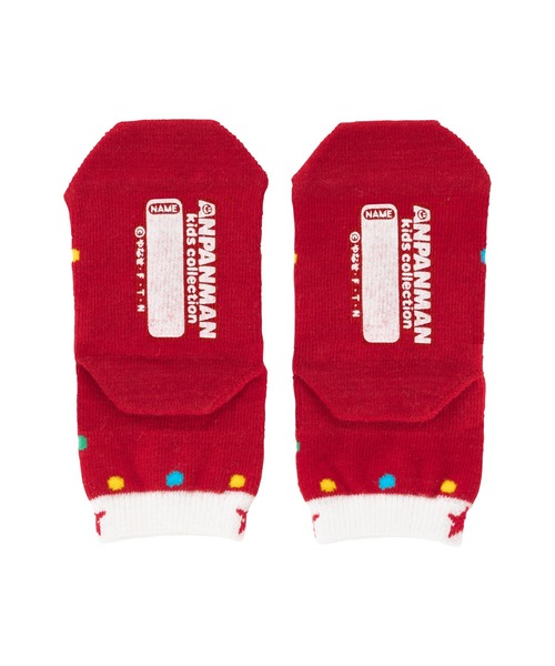 ANPANMAN KIDS COLLECTION（アンパンマンキッズコレクション）の「いっしょにはこうアンパンマン ばいきんまんソックス（ソックス/靴下・キッズ・ブルー/レッド・15-17cm/13-15cm/11-13cm）」の5枚目の写真