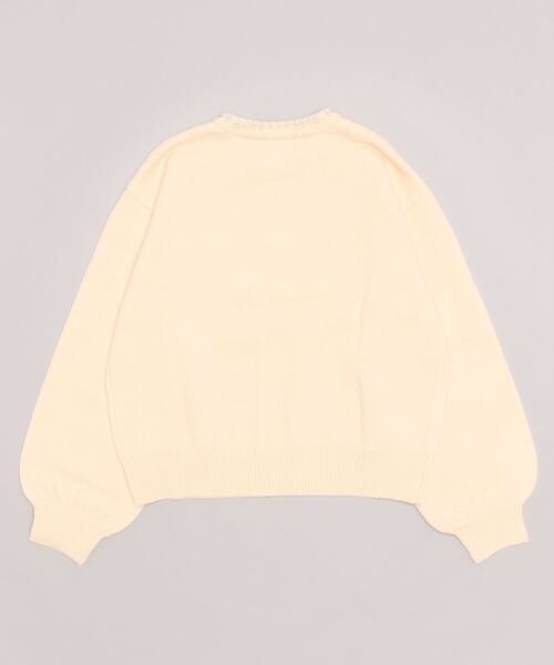 JEANS FACTORY （ジーンズファクトリー）の「[MAISON DE L'ALLURE/メゾンドゥラリュール] パールデザイン プルオーバーニット（ニット/セーター・レディース・オフホワイト/ブラック・F）」の15枚目の写真