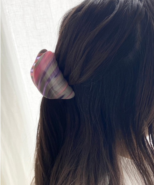 WEGO（ウィゴー）の「WEGO/マーブルバンスクリップ（バレッタ/ヘアクリップ・レディース・ブルー系その他/パープル系その他/サックスブルー/ブラック・FREE）」の14枚目の写真