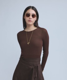 Chaos(カオス)/【新色＆追加】18Gシルクリブニット クルーネックプルオーバー