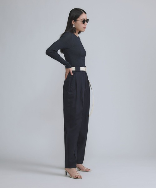 Chaos(カオス)/【新色＆追加】18Gシルクリブニット クルーネックプル