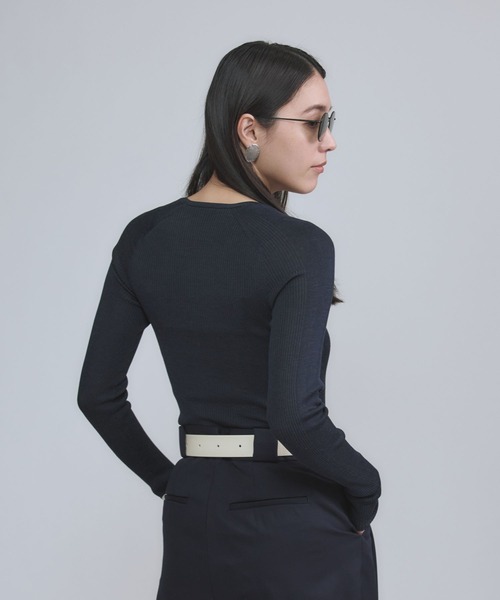 カオス　18Gシルクリブニットクルーネック　プルオーバー Chaos(カオス)の18Gシルクリブニット クルーネックプルオーバー通販