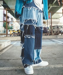improves | クレイジープリント ワイド デニムパンツ(デニムパンツ)