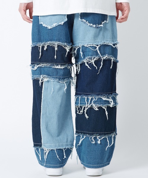 improves（インプローブス）の「クレイジープリント ワイド デニムパンツ（デニムパンツ・メンズ・ブルー/ブラック/ブラック系その他・MEDIUM/LARGE）」の20枚目の写真