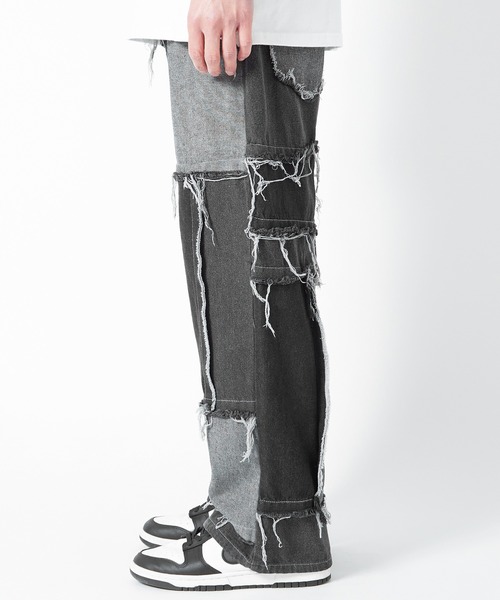 improves（インプローブス）の「クレイジープリント ワイド デニムパンツ（デニムパンツ・メンズ・ブルー/ブラック/ブラック系その他・MEDIUM/LARGE）」の8枚目の写真