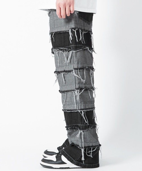 improves（インプローブス）の「クレイジープリント ワイド デニムパンツ（デニムパンツ・メンズ・ブルー/ブラック/ブラック系その他・MEDIUM/LARGE）」の14枚目の写真