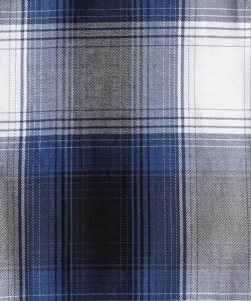 BACK NUMBER（バックナンバー）の「【BACK NUMBER】オンブレチェックシャツ（シャツ/ブラウス・メンズ・ブルー/オリーブ/ブラック・M/L/XL）」の7枚目の写真