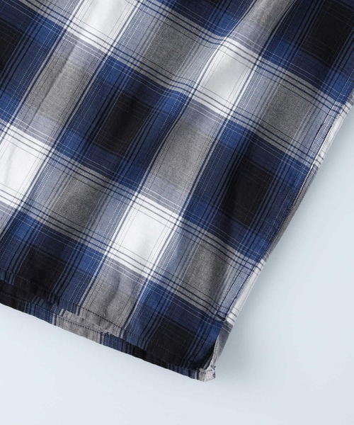 BACK NUMBER（バックナンバー）の「【BACK NUMBER】オンブレチェックシャツ（シャツ/ブラウス・メンズ・ブルー/オリーブ/ブラック・M/L/XL）」の8枚目の写真