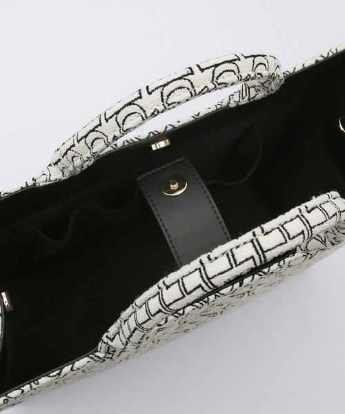 ROPE'（ロペ）の「【A4対応】モノグラムジャガードトートバッグ（トートバッグ・レディース・ブラック系その他・FREE）」の10枚目の写真