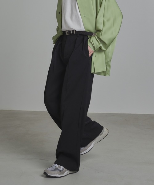 ADAMASTE（アダマスト）の「スタイルアップ2タックカラースラックス（スラックス・メンズ・ブルーパープル/ベージュ/ミント/ブラック・X-SMALL/SMALL/MEDIUM/LARGE）」の17枚目の写真