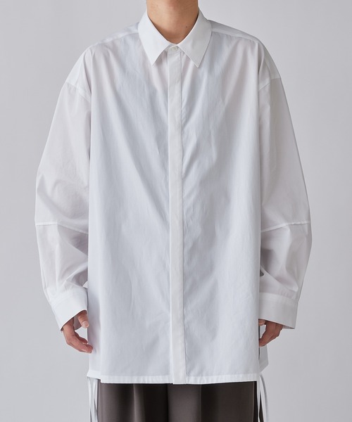 Lui's（ルイス）の「THOMAS MASON コードシャツ（シャツ/ブラウス・メンズ・ホワイト/ブラック/ブルー・S/M）」の12枚目の写真