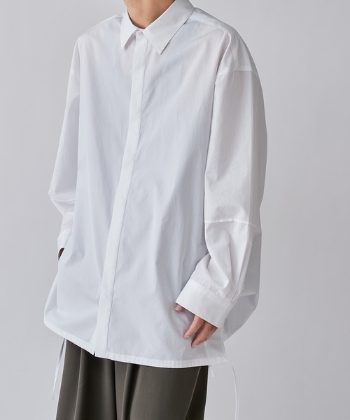 Lui's（ルイス）の「THOMAS MASON コードシャツ（シャツ/ブラウス・メンズ・ホワイト/ブラック/ブルー・S/M）」の9枚目の写真