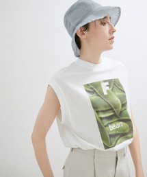 SALON adam et rope' | 【MagazineF for SALON】別注ノースリーブプリントTシャツ(Tシャツ/カットソー)