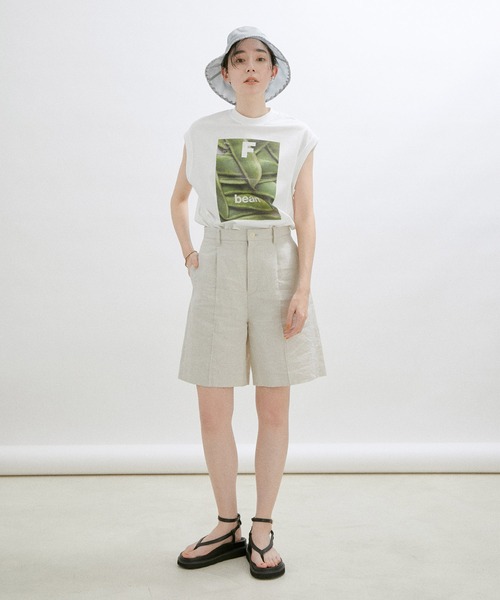 SALON adam et rope'（サロン アダム エ ロペ）の「【MagazineF for SALON】別注ノースリーブプリントTシャツ（Tシャツ/カットソー・レディース・ホワイト/ホワイト系その他/ホワイト系その他2/ホワイト系その他3・FREE）」の18枚目の写真