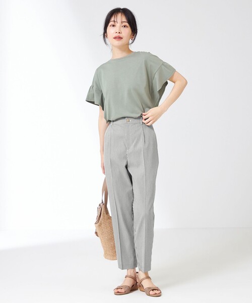 ANY SIS(エニィスィス)の「【洗える】コードレーンストレッチ テーパードパンツ(その他パンツ・レディース・ブラック系1/ネイビー系1・1/2/3)」の5枚目の写真