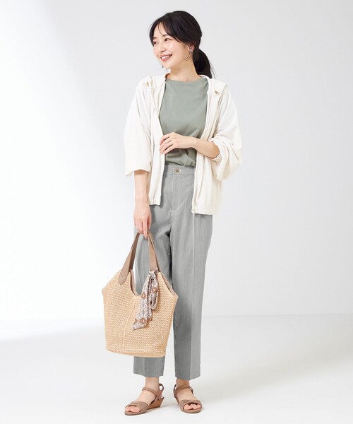 ANY SIS(エニィスィス)の「【洗える】コードレーンストレッチ テーパードパンツ(その他パンツ・レディース・ブラック系1/ネイビー系1・1/2/3)」の6枚目の写真