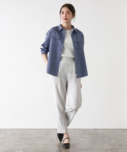 Pierrot(ピエロ)の「シャツスカートセットアップ(ワンピース・レディース・ブルー系その他/アイボリー・M/L)」の16枚目の写真