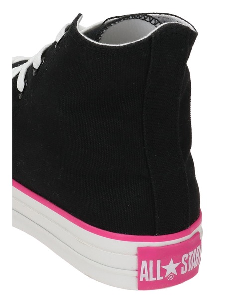CONVERSE ALL STAR(コンバースオールスター)の「CONVERSE×earth ALL☆STAR HI(スニーカー・レディース・ホワイト/ブラック・22.5cm/23cm/23.5cm/24cm/24.5cm)」の7枚目の写真