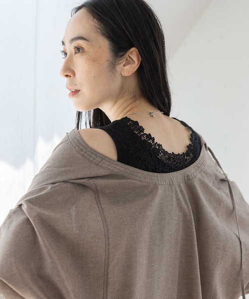 セール】【新色入荷】2WAYレースタンクトップ[プラスサイズあり