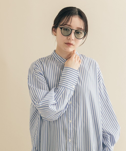 SMELLY（スメリー）の「メタルブリッジコンビサングラス（メガネ・レディース・グレー系その他/グリーン系その他・-）」の3枚目の写真