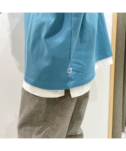 Grand PARK（グランドパーク）の「レイヤードサイドスリットロング丈Ｔシャツ（Tシャツ/カットソー・メンズ・ホワイト系その他/ホワイト・MEDIUM/LARGE/X-LARGE）」の18枚目の写真