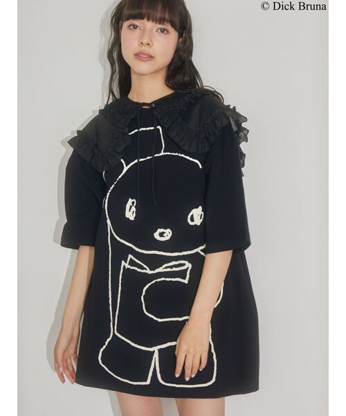 merry jenny（メリージェニー）の「BLACK BEAR BIG TEE（Tシャツ/カットソー・レディース・オフホワイト/ブラック/ライトブルー・FREE）」の8枚目の写真