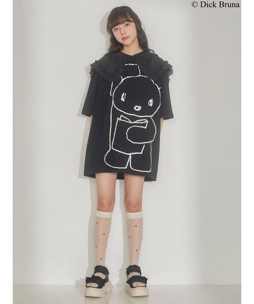 merry jenny（メリージェニー）の「BLACK BEAR BIG TEE（Tシャツ/カットソー・レディース・オフホワイト/ブラック/ライトブルー・FREE）」の20枚目の写真