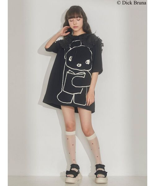 merry jenny（メリージェニー）の「BLACK BEAR BIG TEE（Tシャツ/カットソー・レディース・オフホワイト/ブラック/ライトブルー・FREE）」の21枚目の写真