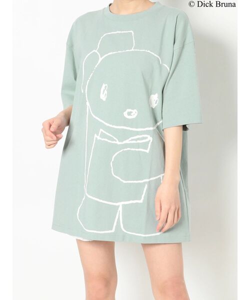 merry jenny（メリージェニー）の「BLACK BEAR BIG TEE（Tシャツ/カットソー・レディース・オフホワイト/ブラック/ライトブルー・FREE）」の3枚目の写真