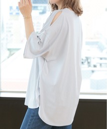 肩出し ラウンドヘム ビックシルエット Tシャツ