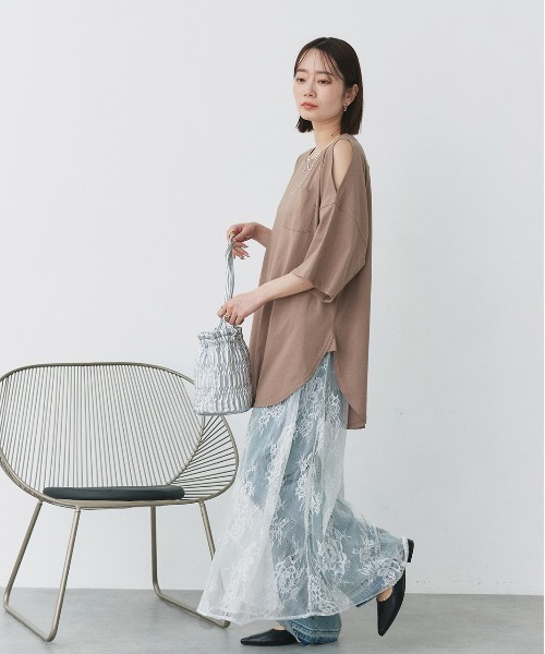 【Massimo dutti】ラウンドヘムTシャツ Massimo Dutti(マッシモドゥッティ) Tシャツ・カットソー