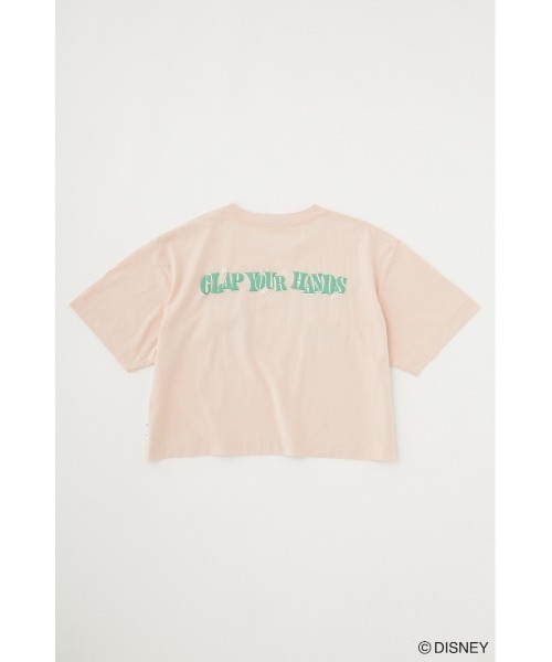 Disney SERIES CREATED by MUS(ディズニーシリーズクリエイテッドバイエムユーエス)の「MD CLAP YOUR HANDS Tシャツ(Tシャツ/カットソー・レディース・ライトピンク/オフホワイト/ブラック・FREE)」の7枚目の写真
