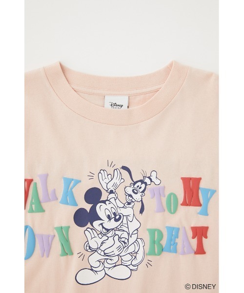 Disney SERIES CREATED by MUS(ディズニーシリーズクリエイテッドバイエムユーエス)の「MD CLAP YOUR HANDS Tシャツ(Tシャツ/カットソー・レディース・ライトピンク/オフホワイト/ブラック・FREE)」の8枚目の写真