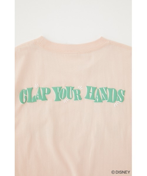 Disney SERIES CREATED by MUS(ディズニーシリーズクリエイテッドバイエムユーエス)の「MD CLAP YOUR HANDS Tシャツ(Tシャツ/カットソー・レディース・ライトピンク/オフホワイト/ブラック・FREE)」の9枚目の写真