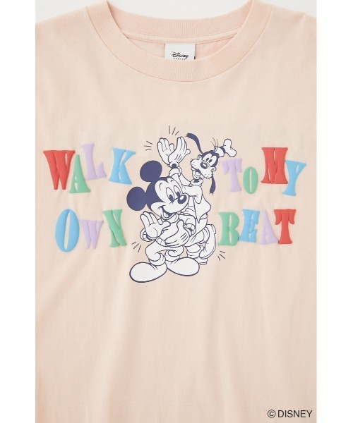 Disney SERIES CREATED by MUS(ディズニーシリーズクリエイテッドバイエムユーエス)の「MD CLAP YOUR HANDS Tシャツ(Tシャツ/カットソー・レディース・ライトピンク/オフホワイト/ブラック・FREE)」の10枚目の写真