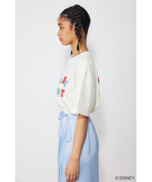 Disney SERIES CREATED by MUS(ディズニーシリーズクリエイテッドバイエムユーエス)の「MD CLAP YOUR HANDS Tシャツ(Tシャツ/カットソー・レディース・ライトピンク/オフホワイト/ブラック・FREE)」の15枚目の写真