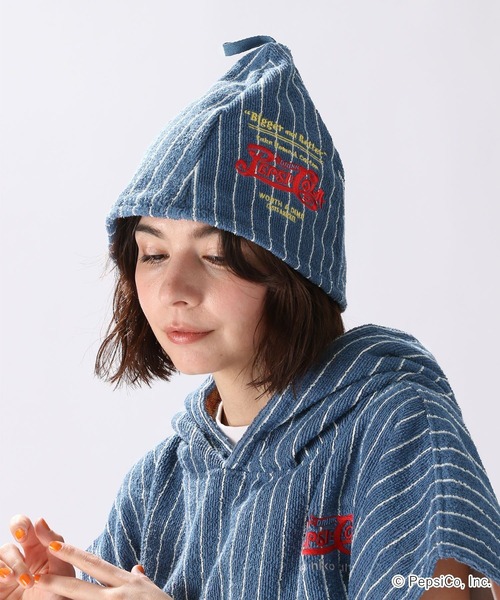 niko and...（ニコアンド）の「【PEPSI(ペプシ)】コラボサウナハット（ハット・レディース・グレー/ブルー・0）」の6枚目の写真