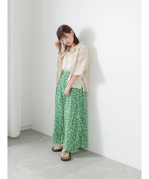 ehka sopo（エヘカソポ）の「配色メロータンクトップ（タンクトップ・レディース・グリーン/キナリ/ベージュ/ブラック・F）」の9枚目の写真